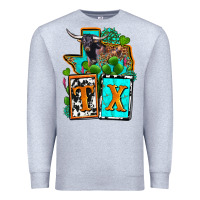 Heather Grey tx texas Premium Sweatshirt - OliviaCreatesArt