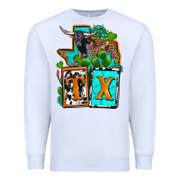 White tx texas Premium Sweatshirt - OliviaCreatesArt