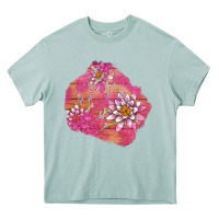 Arona v.d  lavender and lotus patches Heavy Core Tee - AdoDesignShop