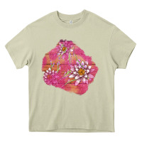 Mossy v.d  lavender and lotus patches Heavy Core Tee - AdoDesignShop