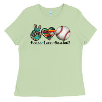 Matcha peace love baseball Ladies Tee - Artiststas