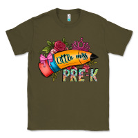 Army Green little miss prek Classic Tee - CowhideDigitalArt