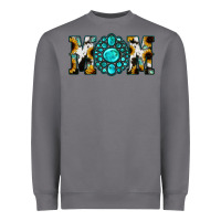 Storm Sunflower Turquoise Gemstone Cowhide Mom Heavyweight Sweatshirt - Bettercallsaul