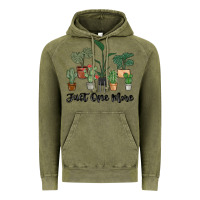 Vintage Olive just one more plant Vintage Hoodie - MaliasSmallBusiness