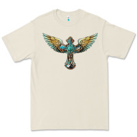 Bone western cross wings Premium Tee - BarkalooDesign