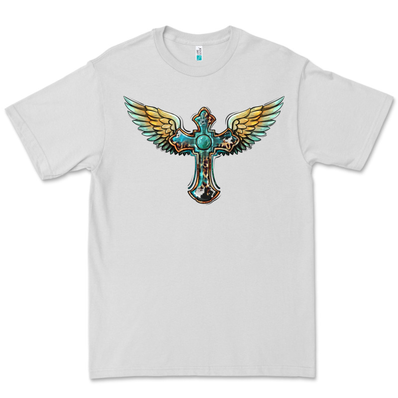 Western Cross Wings Premium Tee by BarkalooDesign | Teevron