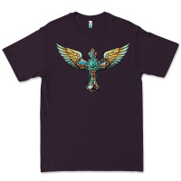 Plum western cross wings Premium Tee - BarkalooDesign