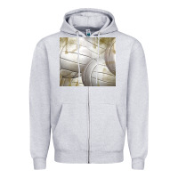 Heather Grey distressed volleyball pattern Zipper Hoodie - TumblerDesignByShophia