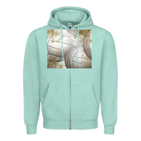 Seafoam distressed volleyball pattern Zipper Hoodie - TumblerDesignByShophia