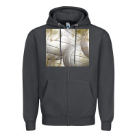 Smoke distressed volleyball pattern Zipper Hoodie - TumblerDesignByShophia