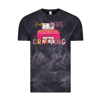 Cloud Black just a girl who loves crafting Vintage Tee - MaliasSmallBusiness
