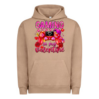 Pigment Burro Gaming is My Valentine Urban Hoodie - CowhideDigitalArt