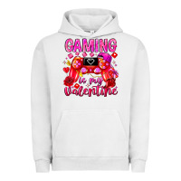 Pigment Lunar Rock Gaming is My Valentine Urban Hoodie - CowhideDigitalArt