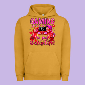 Gaming Is My Valentine Urban Hoodie Designed By Cowhidedigitalart