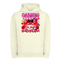 Pigment Pistachio Gaming is My Valentine Urban Hoodie - CowhideDigitalArt