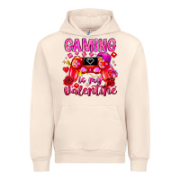 Sandshell Gaming is My Valentine Urban Hoodie - CowhideDigitalArt