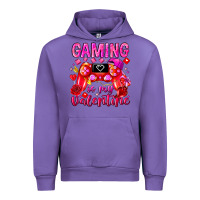 Tulip Gaming is My Valentine Urban Hoodie - CowhideDigitalArt