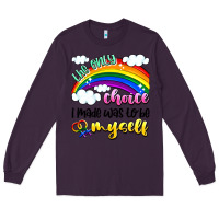 Plum the only choice i made was to be myself Long Sleeve Tee - Artiststas