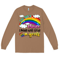 Toasted Coconut the only choice i made was to be myself Long Sleeve Tee - Artiststas