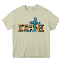 Mossy western gemstone cross faith Heavy Core Tee - Artiststas