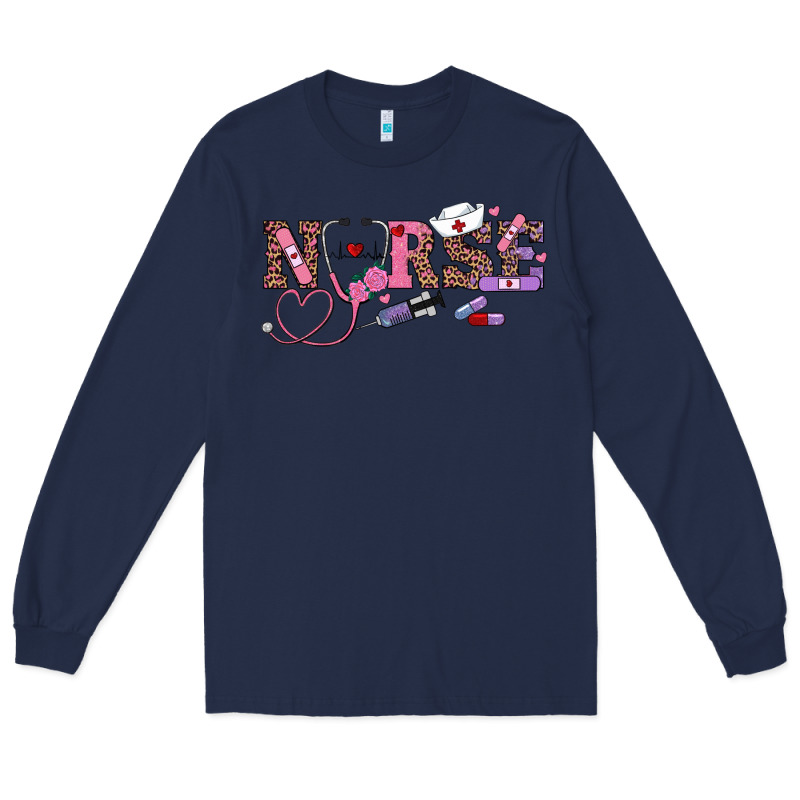 Valentine's Day Nurse Long Sleeve Tee by RanaPortraitStore | Teevron