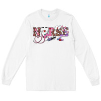 White valentine's day nurse Long Sleeve Tee - RanaPortraitStore