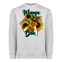 Heather Grey Leopard Sunflower Western Mama Bee Heavyweight Sweatshirt - Bettercallsaul