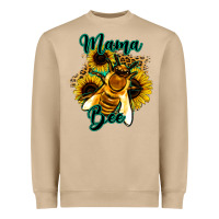Leopard Sunflower Western Mama Bee Heavyweight Sweatshirt | Teevron
