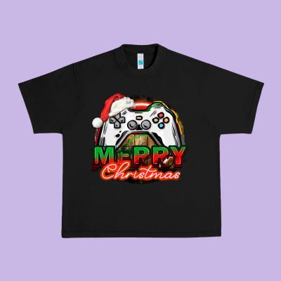 Gamer Merry Christmas Urban Heavy Tee Designed By Nancycooperartshop