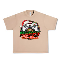 Burro Gamer Merry Christmas Urban Heavy Tee - NancyCooperArtShop