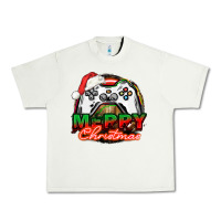Pistachio Gamer Merry Christmas Urban Heavy Tee - NancyCooperArtShop