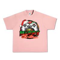 Salmon Gamer Merry Christmas Urban Heavy Tee - NancyCooperArtShop