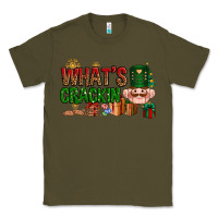 Army Green What's crackin Christmas Classic Tee - NancyCooperArtShop