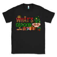 Black What's crackin Christmas Classic Tee - NancyCooperArtShop