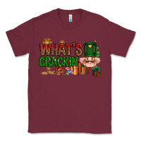 Burgundy What's crackin Christmas Classic Tee - NancyCooperArtShop