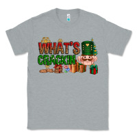 Heather Grey What's crackin Christmas Classic Tee - NancyCooperArtShop