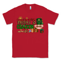 Red What's crackin Christmas Classic Tee - NancyCooperArtShop