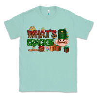 Seafoam What's crackin Christmas Classic Tee - NancyCooperArtShop