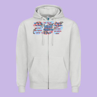 Mom Vocabulary Libbey Glass Zipper Hoodie Designed By Tumblerdesignbyshophia
