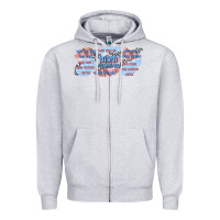Heather Grey mom vocabulary libbey glass Zipper Hoodie - TumblerDesignByShophia
