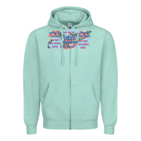 Seafoam mom vocabulary libbey glass Zipper Hoodie - TumblerDesignByShophia