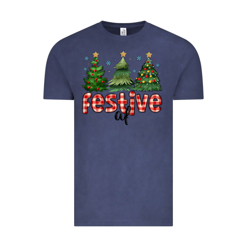 Festive Af Vintage Tee by MaliasSmallBusiness | Teevron