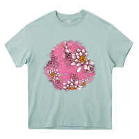 Arona lotus patches Heavy Core Tee - AdoDesignShop
