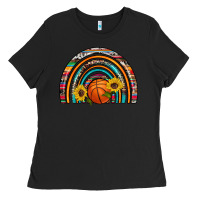 Black basketball rainbow Ladies Tee - Artiststas