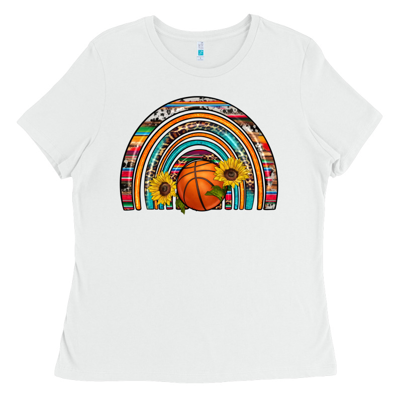 Basketball Rainbow Ladies Tee by Artiststas | Teevron