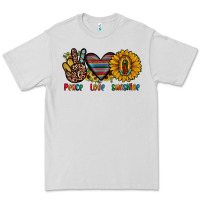 Dove Grey peace love sunshine Premium Tee - JahusDesignShop