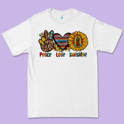 Peace Love Sunshine Premium Tee Designed By Jahusdesignshop