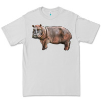 Dove Grey hippopotamus Premium Tee - LillyAllenDesigns