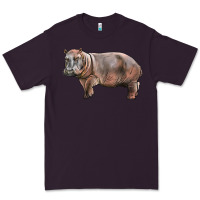 Plum hippopotamus Premium Tee - LillyAllenDesigns