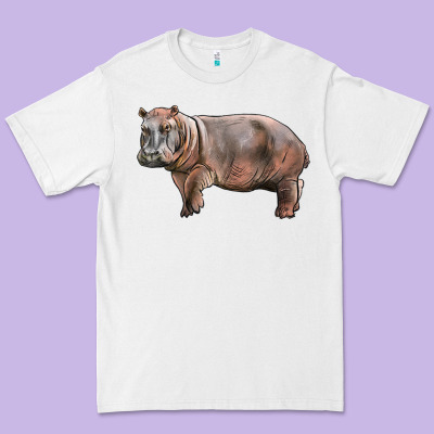 Hippopotamus Premium Tee Designed By Lillyallendesigns